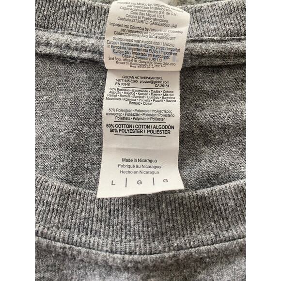 Gildan Unisex Adult Size Large T-Shirt Chiefs Red & Gold Kingdom Kansas City - Picture 4 of 6